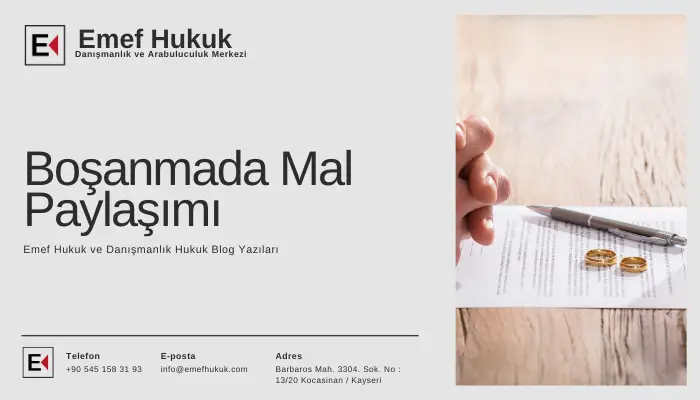 boşanmada mal paylaşımı