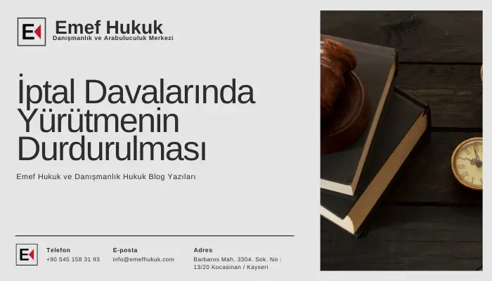yürütmenin durdurulması